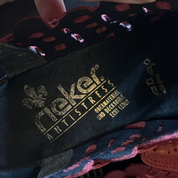 Rieker Red Woven Slingback Loafers Women’s EU 40 US 9 - Picture 2 of 10